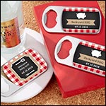 Personalized Silver Bottle Opener - BBQ