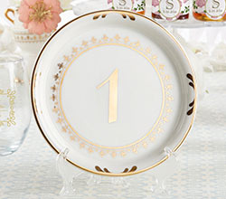 Tea Time Vintage Plate Table Numbers (1-6)