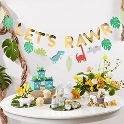 Dino Party Banner (Set of 2)