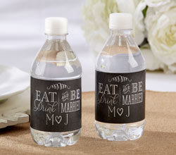 Personalized Water Bottle Labels - Eat, Drink & Be Married