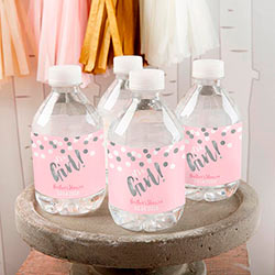 Personalized Water Bottle Labels - Its a Girl!