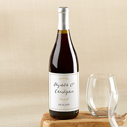 Personalized Wine Bottle Labels - Classic Wedding