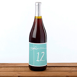 Wine Label Table Numbers - Something Blue (1-20)