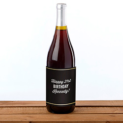 Personalized Wine Bottle Labels - Boozy Birthday