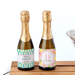 Personalized Mini Wine Bottle Labels - Cheery & Chic