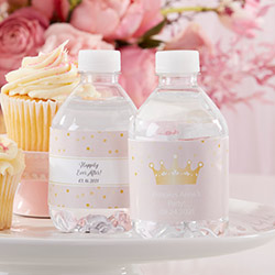 Personalized Water Bottle Labels - Princess Party