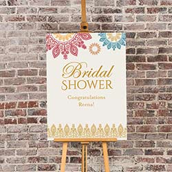 Personalized Poster (18x24) - Indian Jewel Bridal Shower